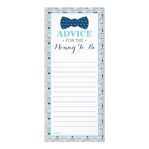 Advice Card for Mommy_to_be Bow Tie