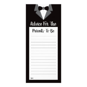 Advice Card for Parents-To-Be, Baby Shower