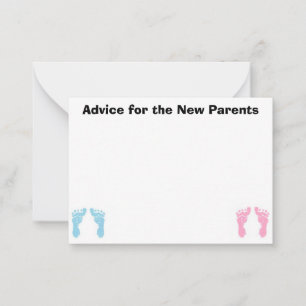 Advice Cards for the New Parents