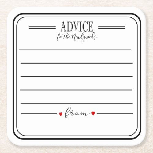 Advice coaster  for any party personalized coaster