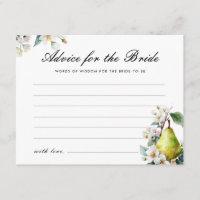 Advice For Bride Perfect Pear Bridal Shower