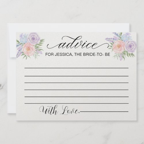 Advice for Bride to Be_ Bridal Shower Advice Cards