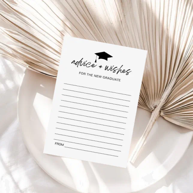 Advice For Graduate Minimalist Note Card | Zazzle