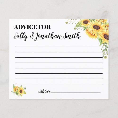 Advice for Mom and Dad bilingual baby shower card