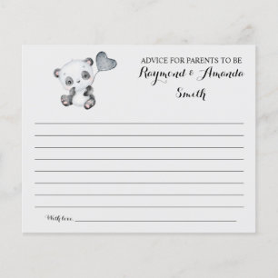 Advice for Mom & Dad Baby Shower Card Flyer