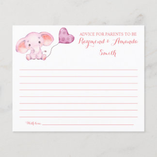 Advice for Mom & Dad Baby Shower Card Flyer