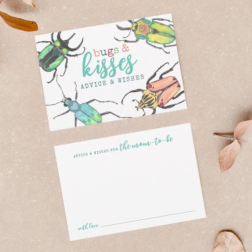 Advice for Mom to Be Love Bugs Baby Shower Card