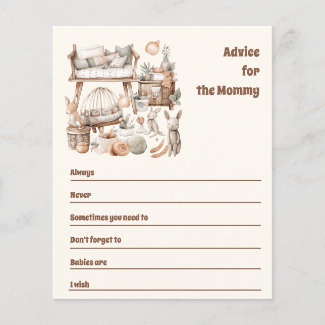 Advice for mommy baby shower (Front)