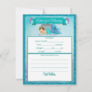 Advice for Mommy Baby Shower Cards