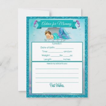 Advice For Mommy Baby Shower Cards by PartyStoreGalore at Zazzle