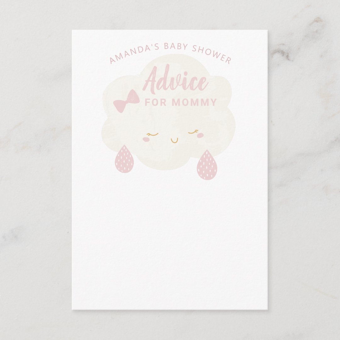 advice-for-mommy-to-be-baby-shower-wishes-girl-enclosure-card-zazzle