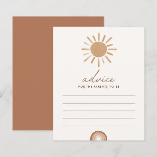 Advice for Parents Boho Sunshine Baby Shower Game