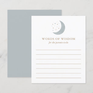 Advice for Parents Over the Moon Baby Shower Game