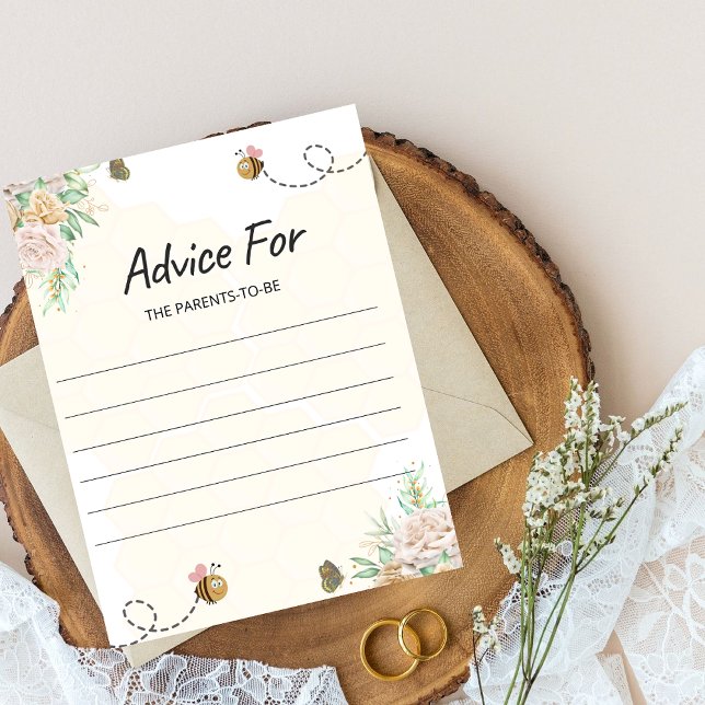 Advice for Parents to Bee Baby Shower Game (Creator Uploaded)