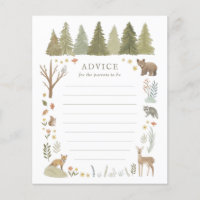 Advice for Parents Woodland Baby Shower Game