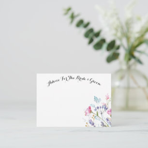 ADVICE FOR THE BRIDE AND GROOM CARD