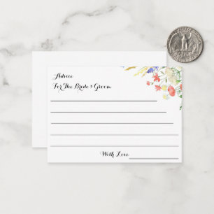 ADVICE FOR THE BRIDE AND GROOM CARD