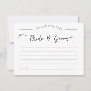Advice for the Bride and Groom Cards