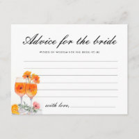 Advice for the Bride Aperol Spritz Bridal Shower