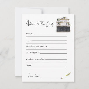 Advice For The Bride Bridal Shower Card