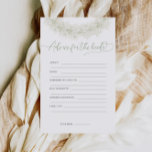 Advice For The Bride Bridal Shower Game Flyer<br><div class="desc">Advice For The Bride Bridal Shower Game Flyer. Matching items available.</div>