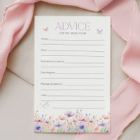 Advice for the Bride Butterfly Bridal Shower Game