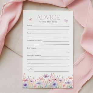 Advice for the Bride Butterfly Bridal Shower Game