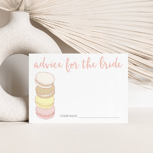 Advice for the Bride Cards French Macarons