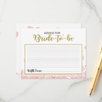 Advice for the Bride | Pink and Gold Glitter