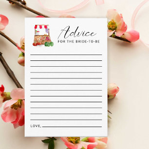 Advice for the Bride-to-be Market Bridal Shower Enclosure Card