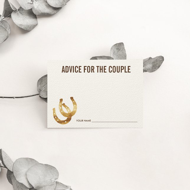 Advice for the Couple | Lucky in Love Horseshoe Card (Creator Uploaded)