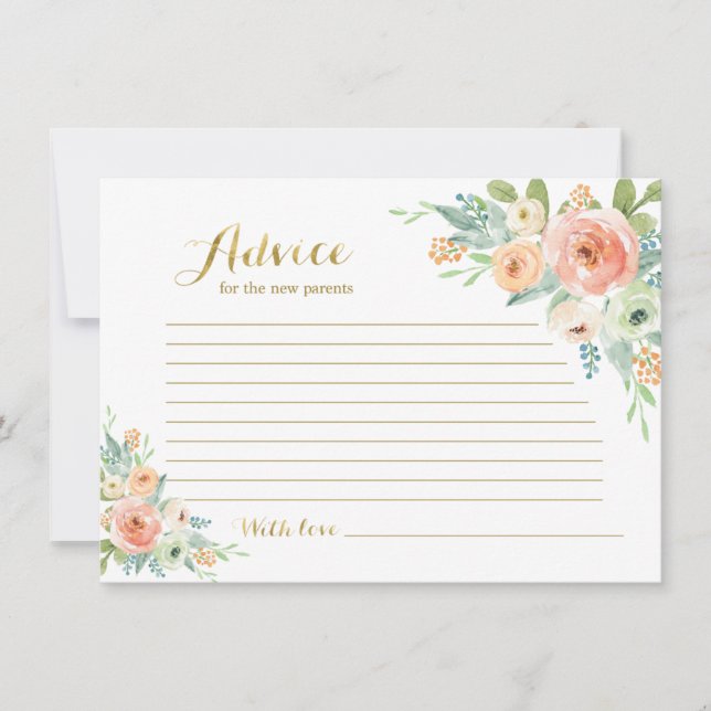 Advice for the mom to be invitation (Front)