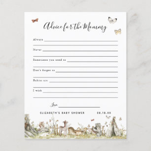 Advice for the Mommy Baby Shower Game