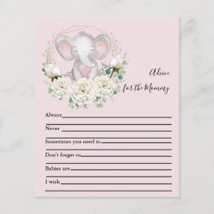 Advice for the Mommy Baby Shower Game