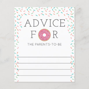 Advice for the Parents Donut Baby Shower Game
