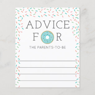 Advice for the Parents Donut Baby Shower Game