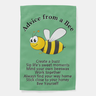 Advice from a Bee Garden Flag