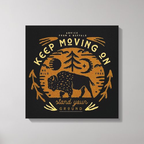 Advice from a Buffalo Canvas Print