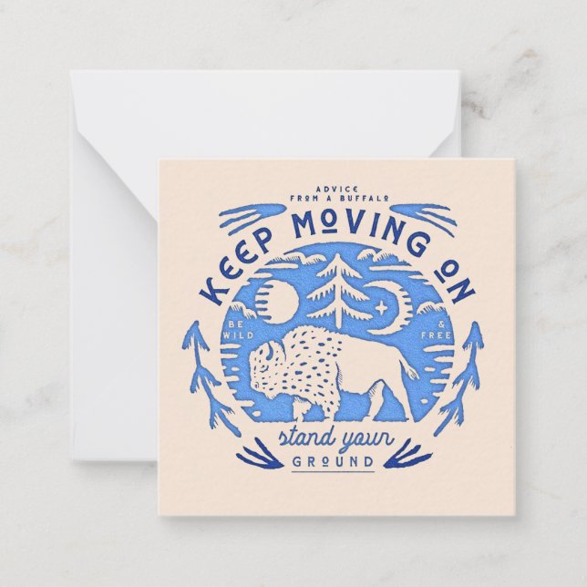 Advice from a Buffalo Note Card (Front)