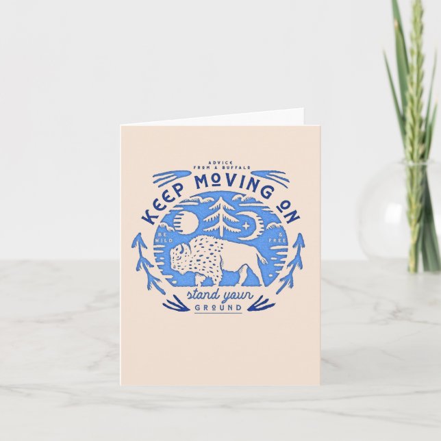 Advice from a Buffalo Note Card (Front)