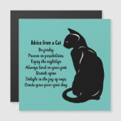Advice from a Cat Design Magnet (Front/Back)