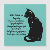 Advice from a Cat Design Magnet (Front)