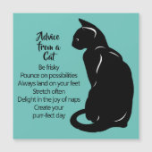 Advice from a Cat Design Magnet (Front)
