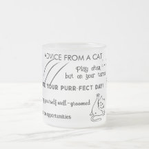Advice from a Cat – Line Art Wisdom