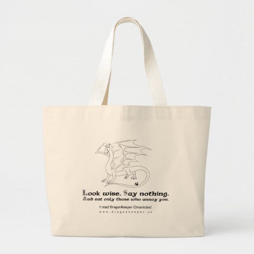 Advice from a Dragon Large Tote Bag