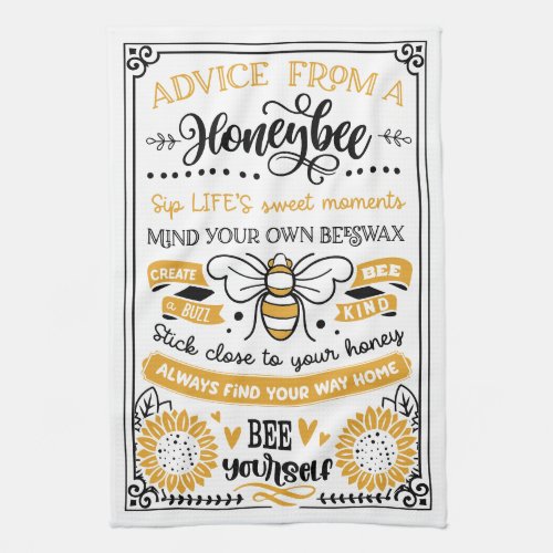 Advice from a Honeybee Kitchen Towel