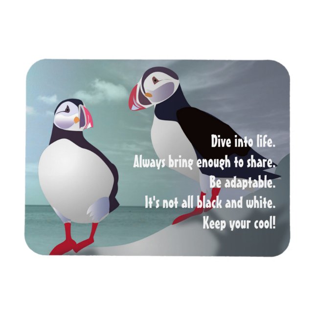 Advice from a Puffin Design Magnet (Horizontal)
