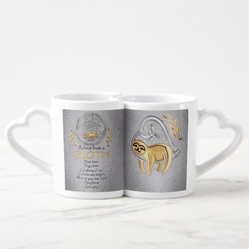 Advice from a sloth Lover Christmas Gifts jungle C Coffee Mug Set