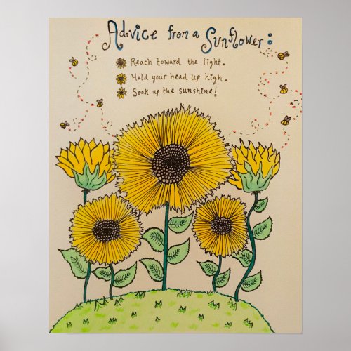 Advice from a Sunflower Poster