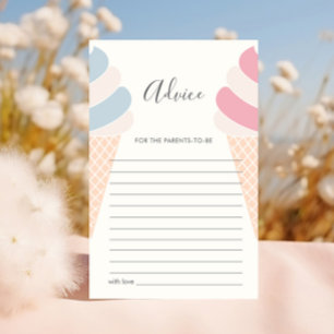 Advice Ice Cream Pastel Color Gender Reveal